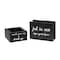 Homeroots Set of Two Black Wood Cube or Bin, 2PK 661192 - alternate 1