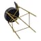 Homeroots Set of Two 29" Gray and Gold Velvet and Metal Low Back Bar Height Bar Chairs, 2PK 719634 - alternate 5