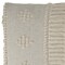 Homeroots 47in Cream And Black Leg Abstract Stripe and Dot Upholstery Bench 483463 - alternate 3