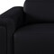 Homeroots 100" Black Top Grain Leather Reclining Metal USB Sofa 720428 - alternate 6