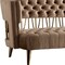Homeroots 84" Beige Velvet Sofa With Gold Legs 488839 - alternate 4