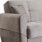 Homeroots 81" Silver Microfiber Sleeper Sofa And Toss Pillows With Brown Legs 607200 - alternate 3