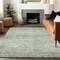 Homeroots 5' X 8' Artichoke Green And Ivory Striped Washable Indoor Outdoor Area Rug 604513 - alternate 6