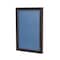 Ghent Indoor/Outdoor Enclosed Vinyl Bulletin Board, Bronze Aluminum Frame, 36''Hx30''W, 1 Door, Ocean PB13630VX-191 - alternate 1