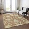 Homeroots 5' X 8' Copper Green And Ivory Floral Washable Indoor Outdoor Area Rug 605218 - alternate 8