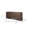Homeroots 76in Brown Solid Wood Three Drawer Sideboard Soft Close with Two Doors 611029 - alternate 4