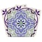 Homeroots 12" X 12" Vintage Purple and Taupe Mosaic Peel and Stick Removable Tiles 556413 - alternate 5