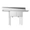 Koolmore 2 Compartment Stainless Steel NSF Commercial Kitchen Prep & Utility Sink with 2 Drainboards SB151512-15B3 - alternate 7