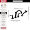 Delta Woodhurst Roman Tub with Hand Shower Trim T4732-BL - alternate 4