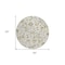 Homeroots 8' Ivory Brown And Green Round Floral Washable Indoor Outdoor Area Rug 597820 - alternate 8