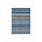 Homeroots 9' X 12' Navy Blue Sky Blue And Taupe Striped Washable Indoor Outdoor Area Rug 614819 - alternate 7