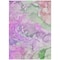 Homeroots 8' X 10' Purple Abstract Washable Non Skid Indoor Outdoor Area Rug 559192 - alternate 7