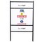 M&T Displays Real Estate Yard Sign, Open House Property Sign, Landscape 24x18 Inch 42 Tall Black Metal-3 Pack URESB0H224X9003 - alternate 1