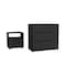 Homeroots Two Piece Black Bedroom Set 526355 - alternate 1