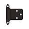 Amerock 3/8in 10 mm Inset Self-Closing, Face Mount Oil-Rubbed Bronze Hinge - 1 Pair BPR3428ORB - alternate 1