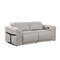 Homeroots 73in Light Gray and Black Italian Leather Power Reclining Loveseat 720488 - alternate 10