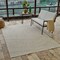 Homeroots 4' X 6' Cream and Beige Geometric Distressed Indoor Outdoor Area Rug 558767 - alternate 7