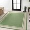 Jonathan Y James Modern Border Stripe Green/Cream 4 ft. x 6 ft. Indoor/Outdoor Area Rug SMB201E-4 - alternate 7