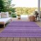 Homeroots 9' X 12' Lavender And Purple Striped Washable Indoor Outdoor Area Rug 610604 - alternate 7