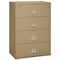 Fireking 4 Drawer, 1 Hr Fire & Impact Rated, 38" Wide Lateral Sand 4-3822-CSA - alternate 1