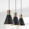 Jonathan Y Apollo 33.5" 3-Light Mid-Century Modern Iron Adjustable Linear LED Pendant, Black/Brass Gold JYL6134A - alternate 13