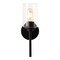 Jonathan Y Juno 13" 1-Light Farmhouse Industrial Metal/Glass Cylinder LED Sconce, Black/Clear JYL9547D - alternate 8