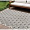 Homeroots 8' X 10' Ivory And Black Geometric Indoor Outdoor Area Rug 573069 - alternate 6