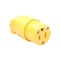 Pass & Seymour Electrical Connector, 2 -Pole, 15 A, 125 V, NEMA: NEMA 5-15R, Yellow 4887YCC10 - alternate 2