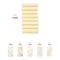 Smarty Had A Party White with Gold Stripes Paper Dinner Napkins 600 Napkins, 600PK 3195-CASE - alternate 8