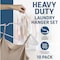 Lifemaster Heavy-Duty Plastic Hangers, Non-Slip, Space-Saving, Holds 5 lbs, White, 10PK LMPLCWH10 - alternate 4