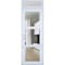 Vdomdoors Front Exterior Prehung FiberGlass Door Clear Glass See-through / Manux 8555 White Silk Clear Glass MANUX8555EXD-WS-W36+12 x H80-LH - alternate 4