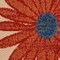Homeroots 6' Ivory Blue And Orange Floral Indoor Outdoor Runner Rug 548035 - alternate 8