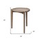 Homeroots 24" Brown Round End Table 380718 - alternate 6