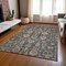 Homeroots 9' X 12' Gray Silver And Beige Oriental Washable Indoor Outdoor Area Rug 582078 - alternate 7