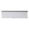 Homeroots 71in Classic White and Black Entertainment Unit with Two Drawers 397710 - alternate 8