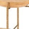 Homeroots 22" Natural and Gold Wood and Stainless Steel Round End Table 632660 - alternate 7