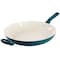Spice By Tia Mowry 14 Inch Ceramic Nonstick Aluminum Skillet with Bakelite Handles in Teal 106925.01R - alternate 1