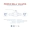 Everflow Press Double-O-Ring Press Ball Valve, Brass 3/4" 310R034-NL - alternate 3