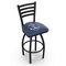 Holland Bar Stool Co 36" Blk Wrinkle US Naval Academy NAVY Swivel Bar Stool, Ladder Back L01436USNavA - alternate 1