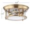 Jonathan Y Lauren 13.25" 2-Light Metal/Glass LED Flush Mount, Brass Gold JYL7446A - alternate 9