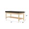 Diversified Spaces Medical Treatment Bench, Black/Maple FAB36MSF - alternate 3