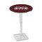 Holland Bar Stool Co 36" Chrome Mississippi State Pub Table, 36" dia. Top L217C3636MssStU - alternate 1