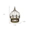 Homeroots 10" Bronze Metal Hand Painted Decorative Crown Tabletop Sculpture 399653 - alternate 5