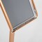 M&T Displays Copper 11 x 17 Inch Pedestal Sign Holder with Clear Brochure Holder Menu Board Floor Standing UCUMB11517X9002 - alternate 3