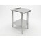 Amgood Stainless Steel Corner Work Table 32in. x 32in. x 35in. with 1.5in. Backsplash, Galvanized AMG CWT-2424-BS-Z - alternate 8