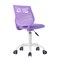Homeroots Purple and White Adjustable Height Swivel Rolling Office Chair 719302 - alternate 7