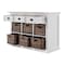 Homeroots Modern Farmhouse Buffet Server With Basket Set 388213 - alternate 9