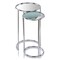 Homeroots 22" Silver Aluminum Round Mirrored End Table 354673 - alternate 1