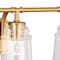 Vaxcel Toledo 3 Light Brass Industrial Jar Bathroom Vanity Fixture W0264 - alternate 6