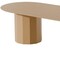 Homeroots 86" Natural Wood Double Pedestal Base Oval Dining Table 720682 - alternate 2